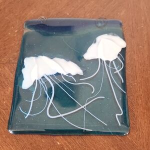 Jelly Fish Fused Glass